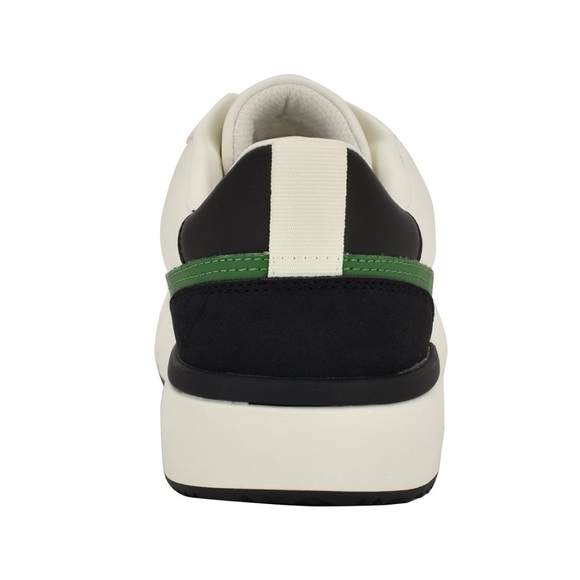 Calvin Klein Men's Blayne Casual Lace-Up White, Green, and Black Sneakers - Picture 5 of 15